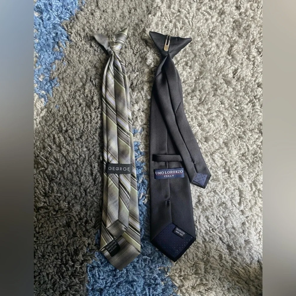 Clip On Tie Set Of 2 Boys